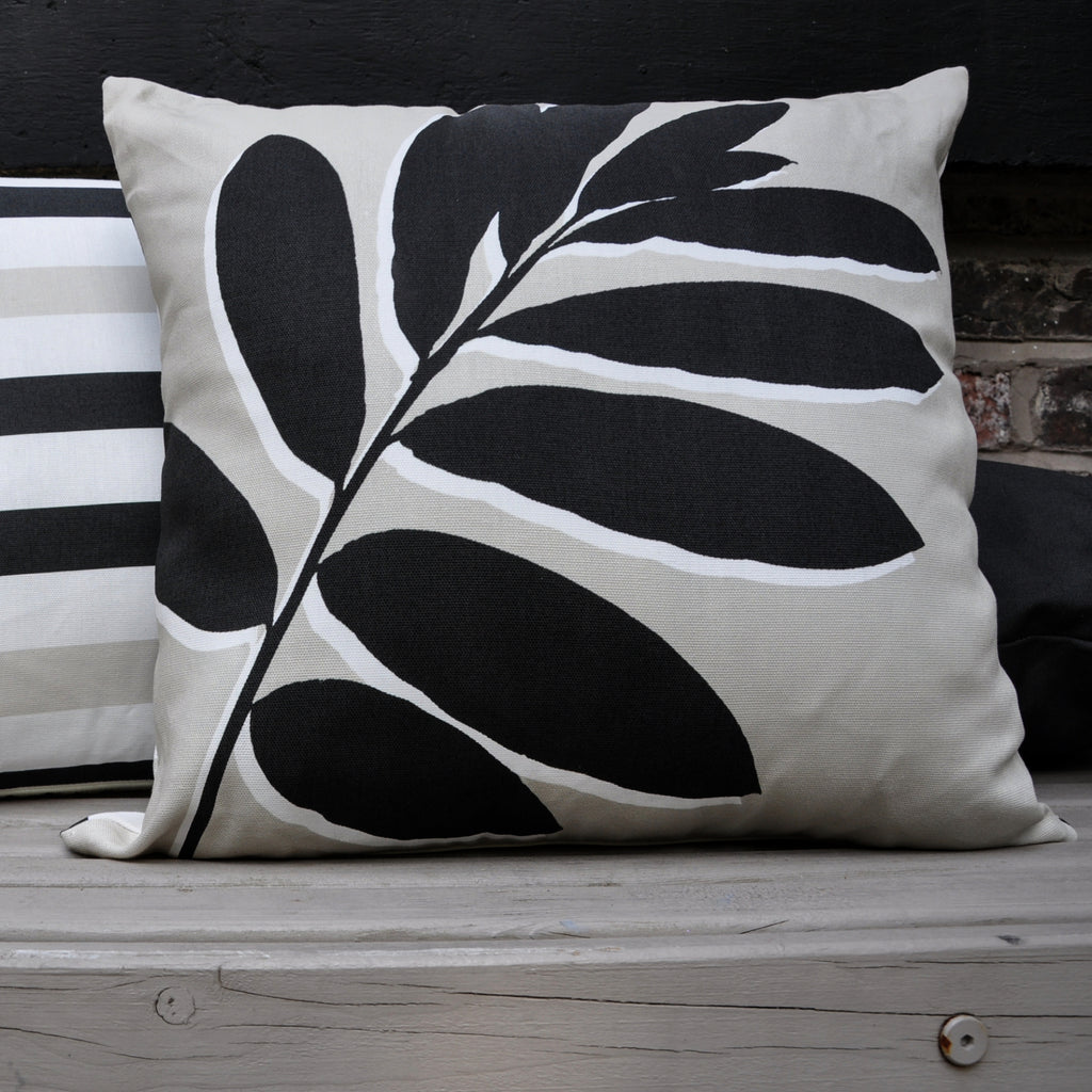 Fusion Outdoor Leaf Print 43cm x 43cm Cushion