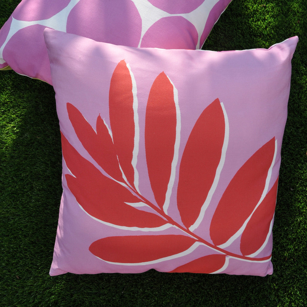 Fusion Outdoor Leaf Print 43cm x 43cm Cushion