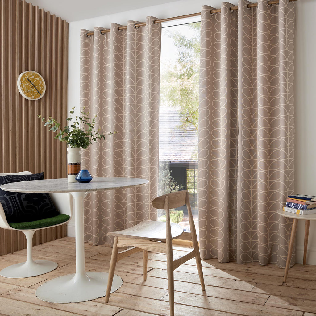 Orla Kiely Linear Stem Eyelet Curtains