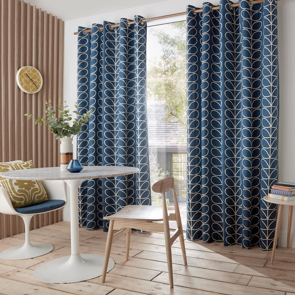 Orla Kiely Linear Stem Eyelet Curtains
