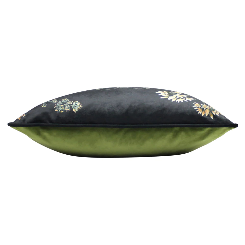 Evans Lichfield Midnight Garden Bee Black 43cm x 43cm Cushion