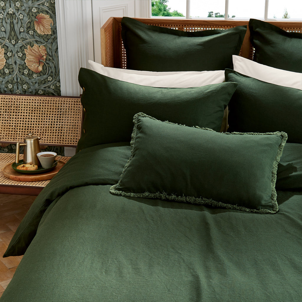 William Morris Linen Cotton Plain Dye Bedding*