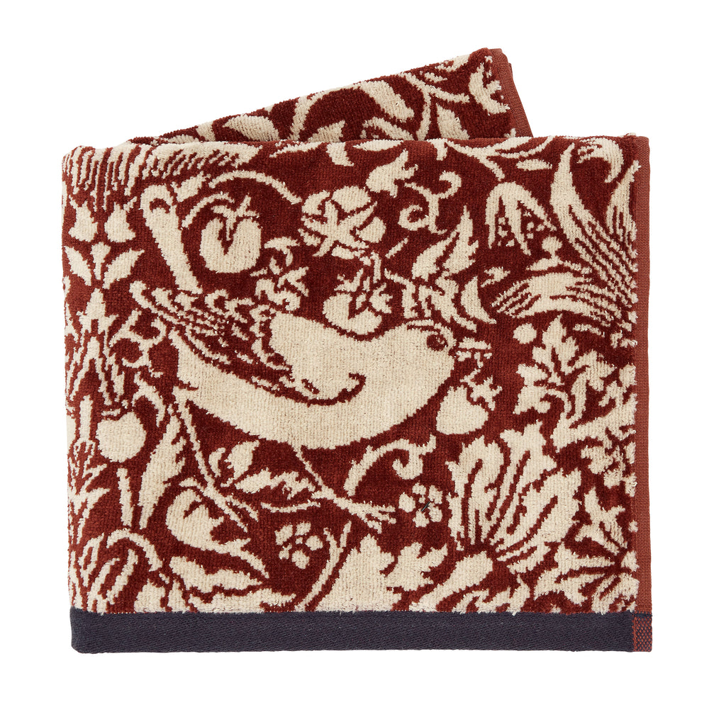 Morris & Co Strawberry Thief 60% Cotton/40% Modal 600gsm Towels