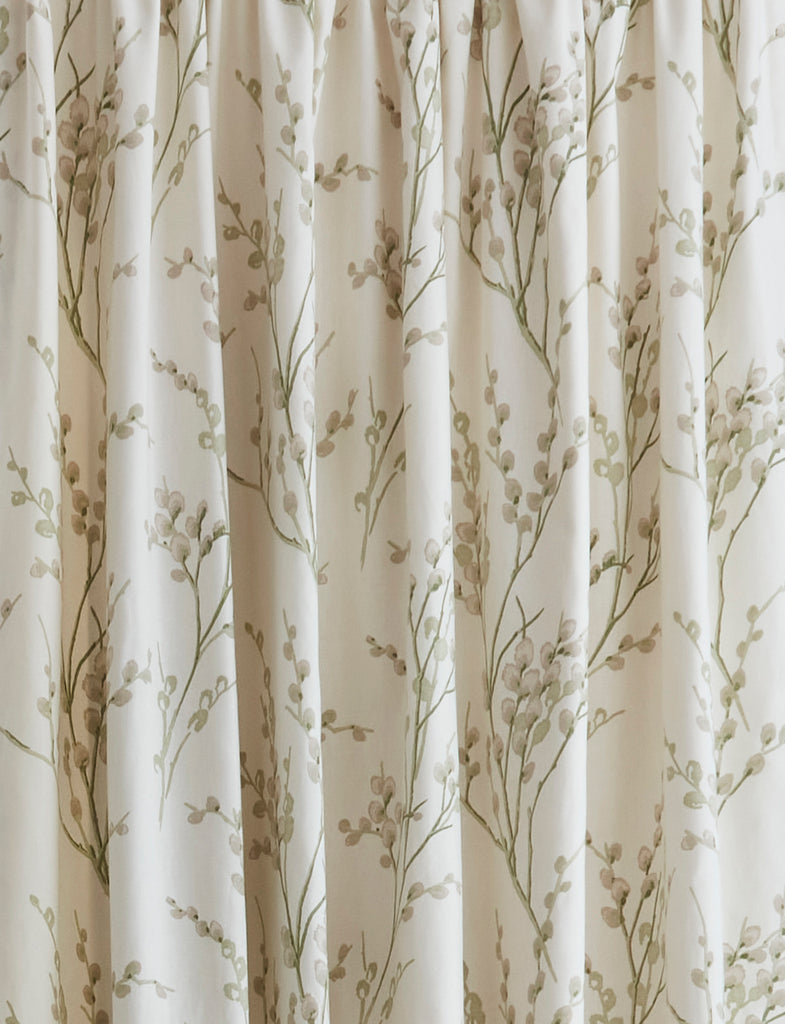 Laura Ashley Pussy Willow Lined Header Tape Curtains (ORDER ONLY)