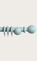 Laura Ashley Wooden Ribbed Ball Curtain Pole (ORDER ONLY)