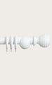 Laura Ashley Wooden Ribbed Ball Curtain Pole (ORDER ONLY)