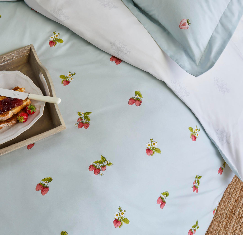 Sophie Allport Strawberries Mist Duvet Set