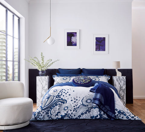 Ted Baker Navy Swirl Floral Navy Bedding*
