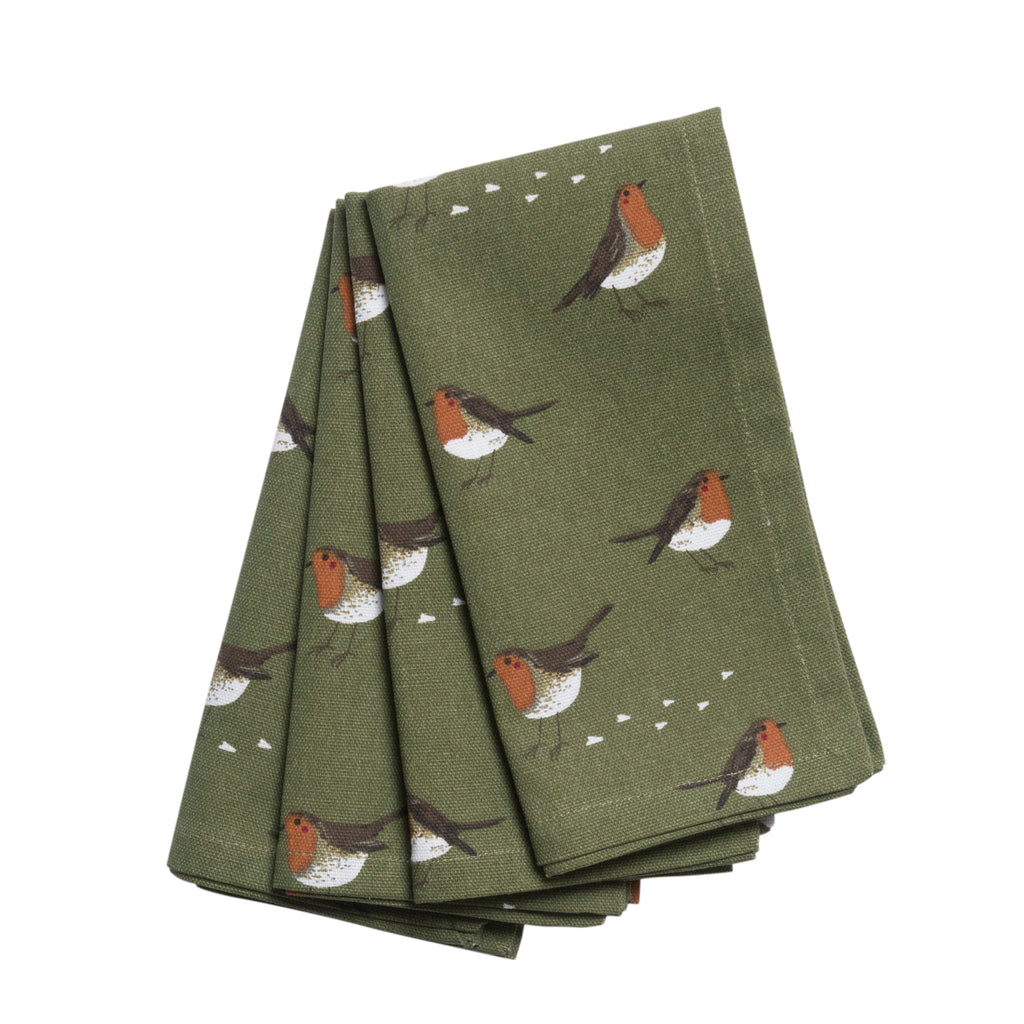 ALL101300 Sophie Allport Robin Napkins (Set of 4)
