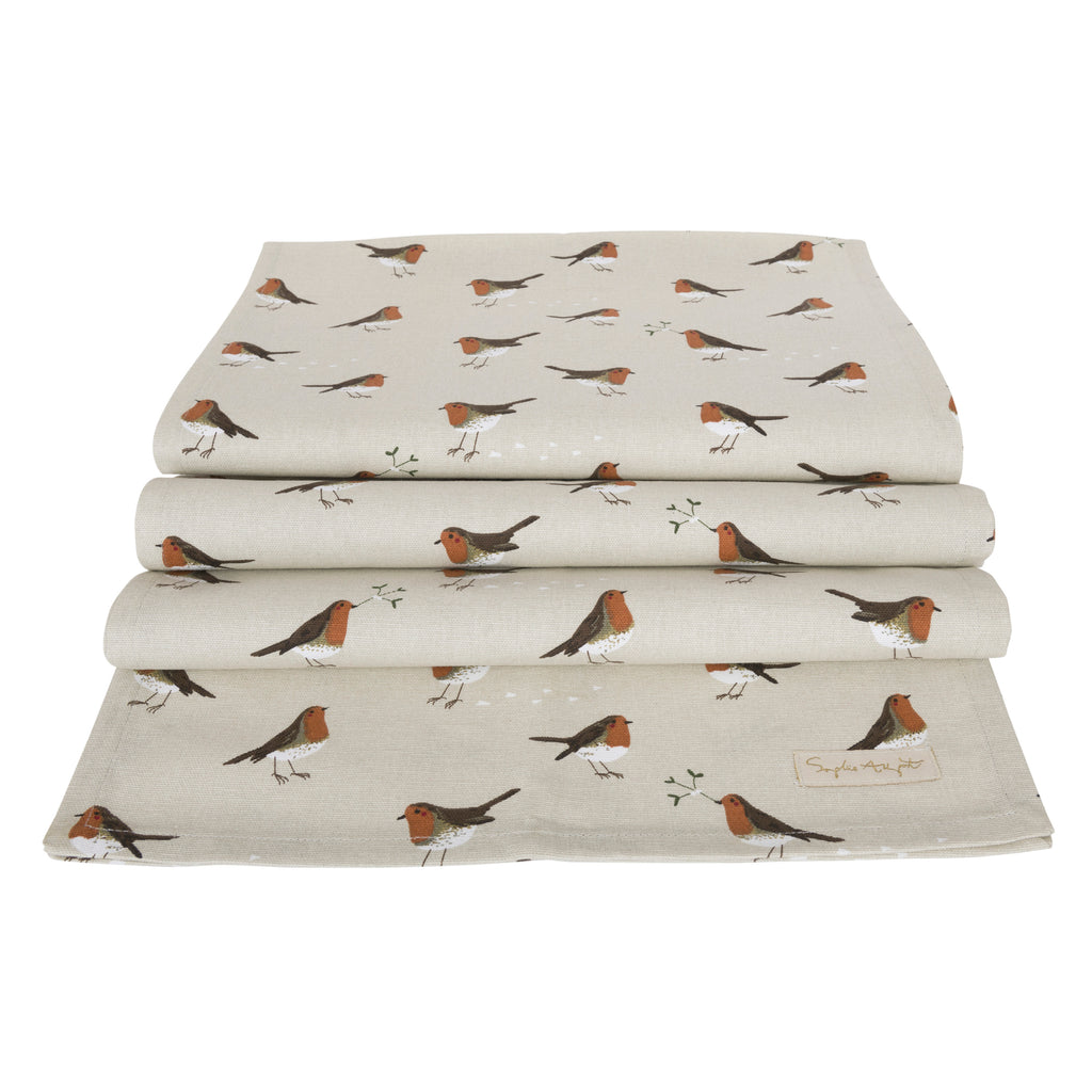 ALL104810 Sophie Allport Robin Neutral Table Runner