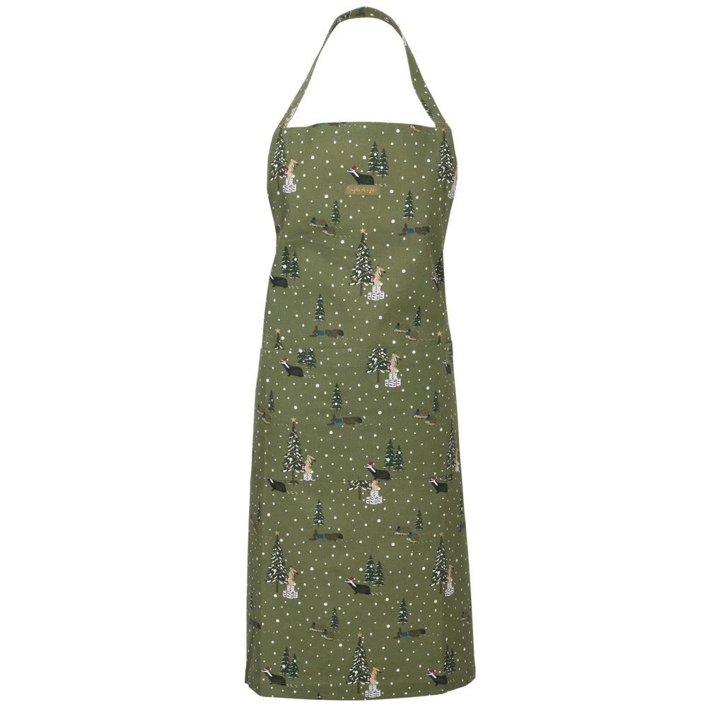ALL84250 Sophie Allport Christmas Festive Forest Adult Apron
