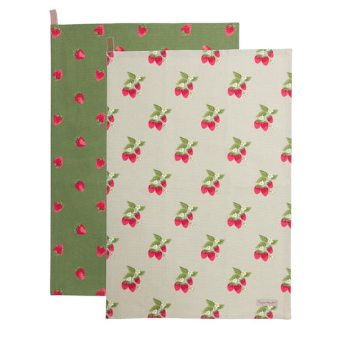 ALL97602 Sophie Allport Strawberries Tea Towels Set of 2