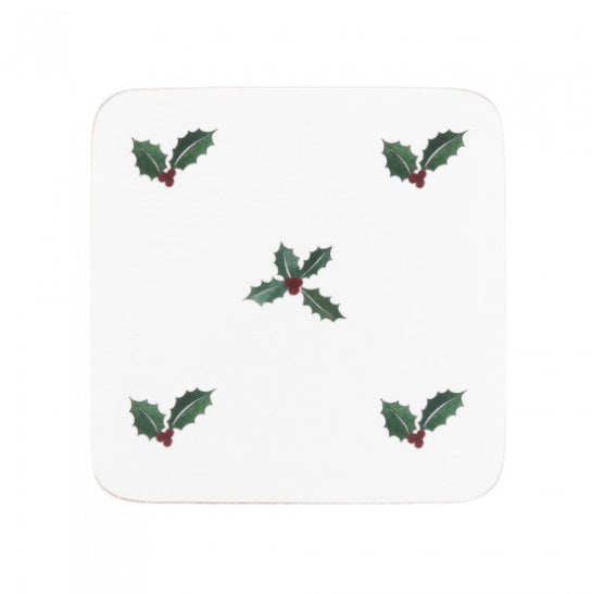 Sophie Allport COC5001 Coasters (set of 4) Christmas Holly & Berry