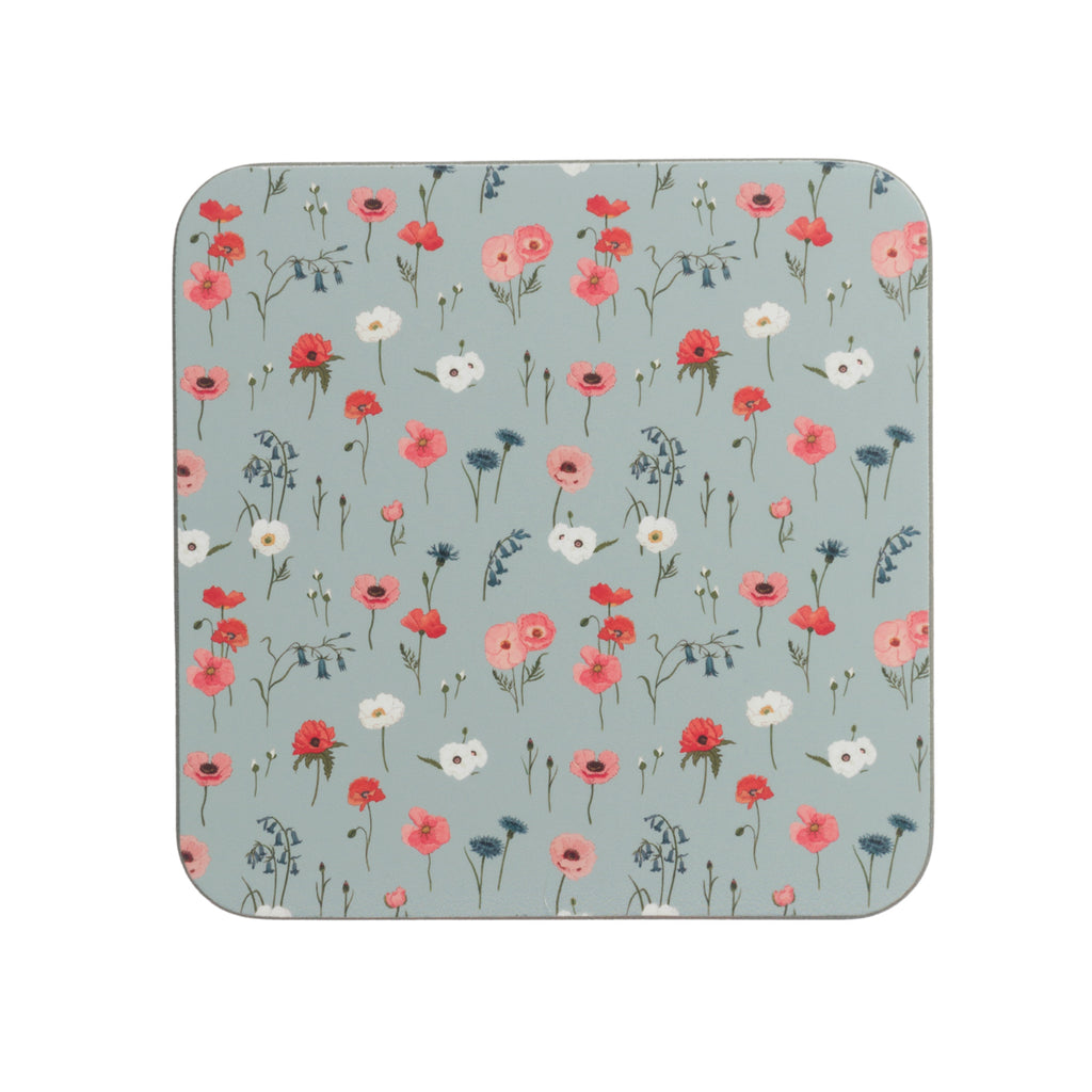 COC10301 Sophie Allport Poppy Meadow Coasters (Set of 4)
