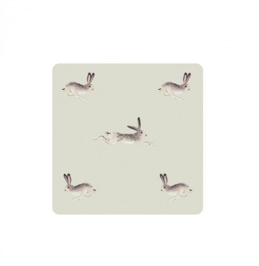 COCHA01 Sophie Allport Coasters Set Of 4 Hare