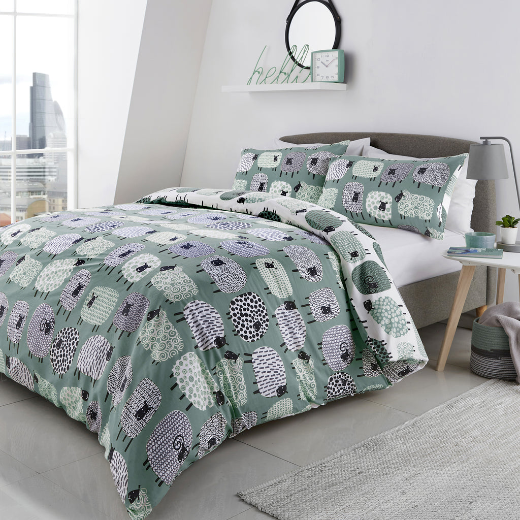 Fusion Bedding Dotty Sheep Duvet Set