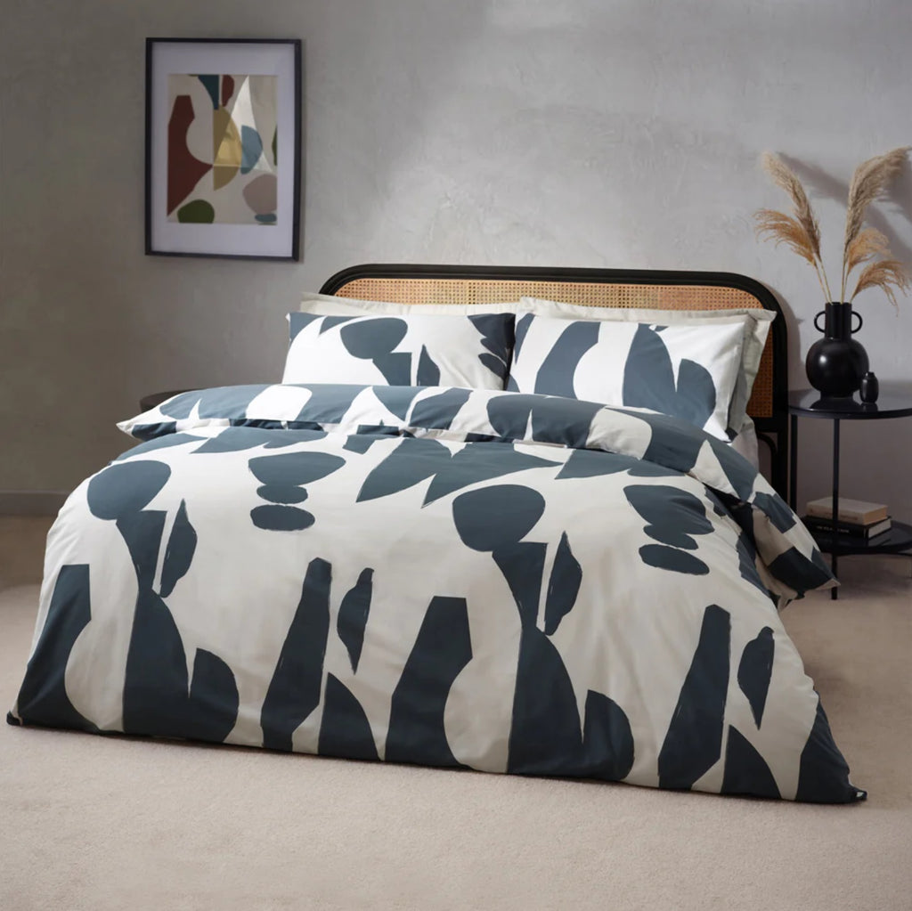 Hoem Meta Abstract Cotton Rich Dusk Duvet Set