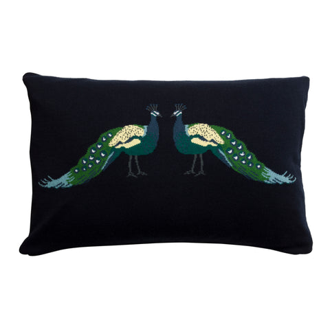 KSC6455 Sophie Allport Peacocks Knitted Statement Cushion
