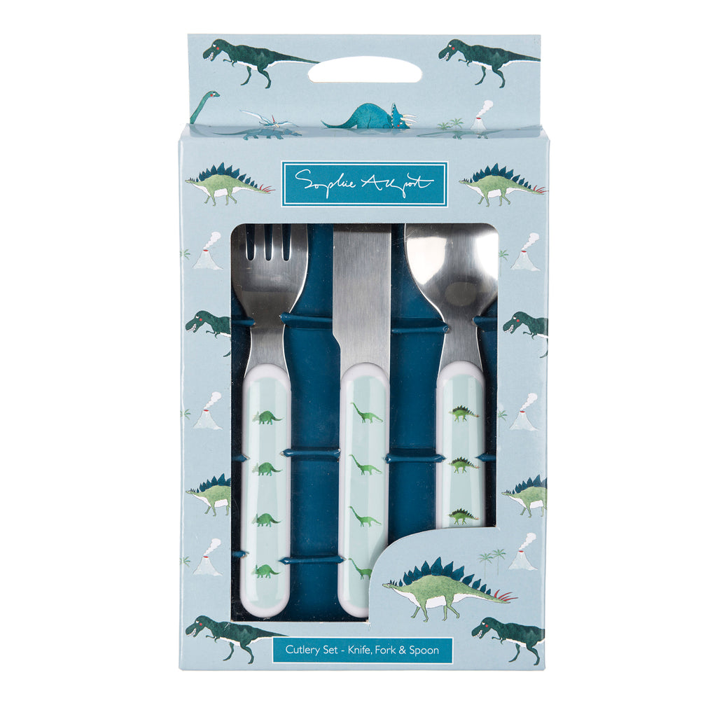 MCS4503 Sophie Allport Dinosaurs Childrens Melamin Cutlery Set