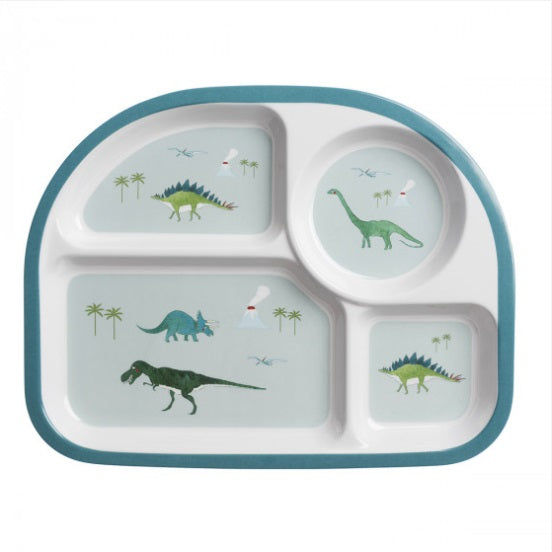 MDP4527 Sophie Allport Dinosaurs Childrens Melamine Divider Plate