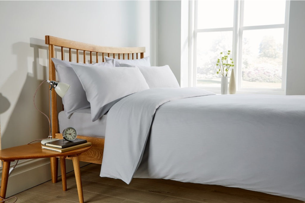 Harwoods Pinstripe Jacquard Duvet Set