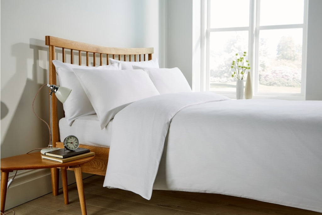 Harwoods Pinstripe Jacquard Duvet Set