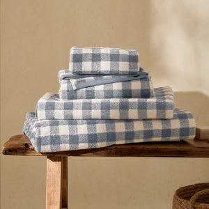 The Linen Yard Barton Gingham 100% Cotton Towels