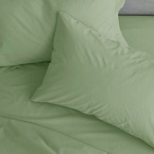 Catherine Lansfield Easy Iron 50% Polyester/50% Combed Cotton 180 Thread Count Percale Sage Sheets