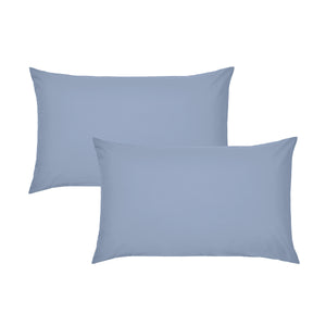 Catherine Lansfield Easy Iron 50% Polyester/50% Combed Cotton 180 Thread Count Percale Lansfield Blue Sheets