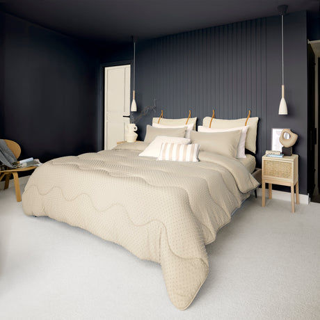 The Fine Bedding Company Night Lark Tufted Dots Coverless Duvet