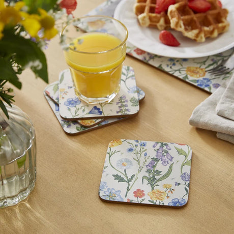 Ulster Weavers Cottage Garden Multi Coasters 4 Pack