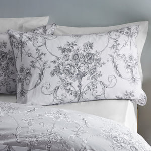 Catherine Lansfield Antoinette Grey Duvet Set