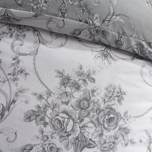 Catherine Lansfield Antoinette Grey Duvet Set