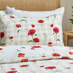 Catherine Lansfield Poppy Red Duvet Set