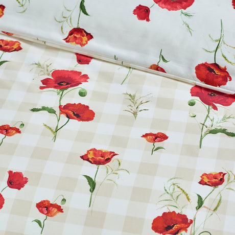 Catherine Lansfield Poppy Red Duvet Set