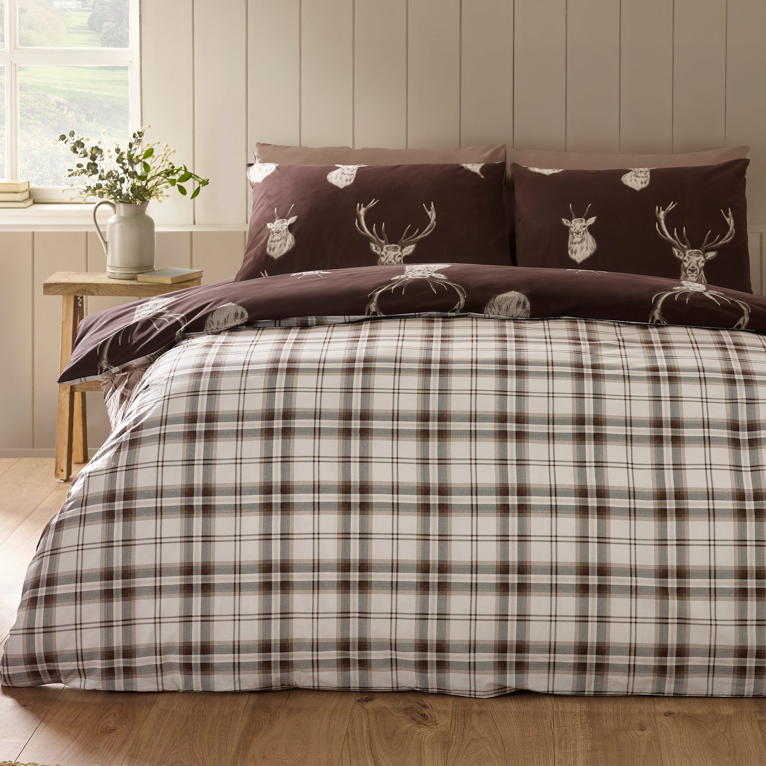 Catherine Lansfield Stag Duvet Set