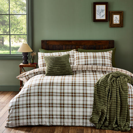 Catherine Lansfield Kelso Check Duvet Set