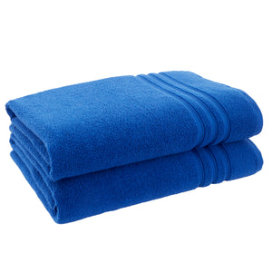 Catherine Lansfield Zero Twist 100% Cotton 450gsm Cobalt Blue Towels