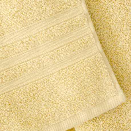 Catherine Lansfield Zero Twist 100% Cotton 450gsm Yellow Towels
