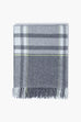 Foxford 4398/A1 Lambswool Liath Grey 140cm x 180cm Throw