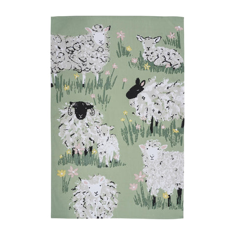 Ulster Weavers Woolly Sheep Green Tea Towel