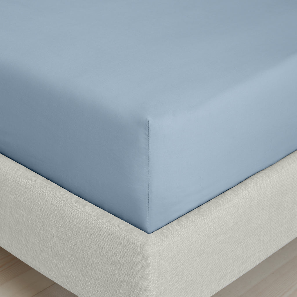 Bianca 200 Thread Count 100% Cotton Percale Blue Sheets