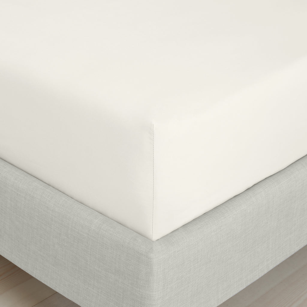 Bianca 200 Thread Count 100% Cotton Percale Cream Sheets