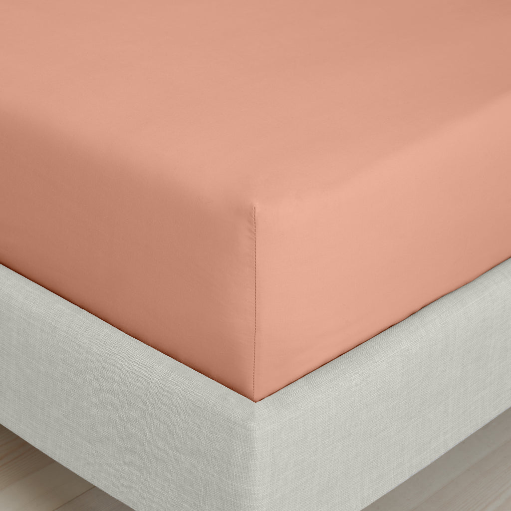 Bianca 200 Thread Count 100% Cotton Percale Clay Sheets