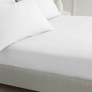 Bianca 200 Thread Count 100% Cotton Percale White Sheets