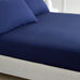 Bianca 200 Thread Count 100% Cotton Percale Navy Sheets