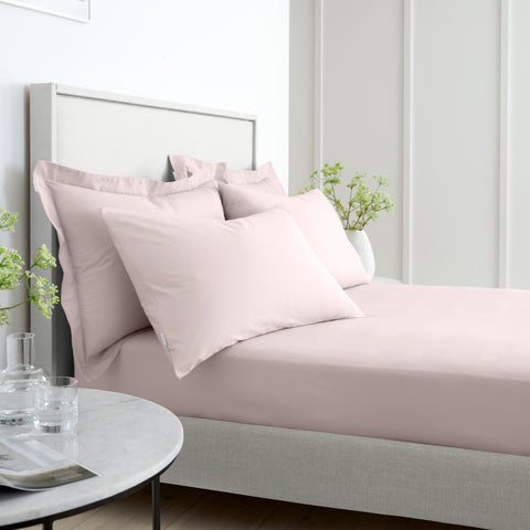 Bianca 200 Thread Count 100% Cotton Percale Blush Sheets