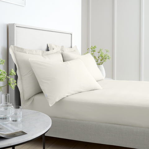 Bianca 200 Thread Count 100% Cotton Percale Cream Sheets