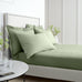 Bianca 200 Thread Count 100% Cotton Percale Sage Sheets
