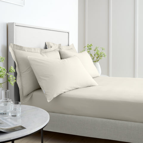 Bianca 200 Thread Count 100% Cotton Percale Natural Sheets